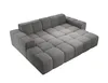 Sofa mit Hocker, Couch L-Form, Veloursstoff, Links Sofa, Produktbild-Vorschau 9