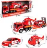 Malplay Feuerwehr Lkw Hubschrauber Auto Spielfahrzeuge 1:16 Produktbild-Vorschau 2