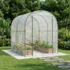 Skleník vidaXL s rámom 160 x 200 x 192,5 cm, priehľadný PVC Náhľad obrázku produktu 2