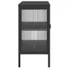 vidaXL Sideboard Schwarz 105x35x70 cm Glas und Stahl Produktbild-Vorschau 6