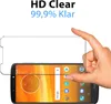 A hand is holding a screen protector over a smartphone. Produktbild-Vorschau