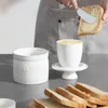 Beurrier en porcelaine, beurrier avec couvercle, pot à Voir les images du produit 4