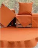 Kissen-Bezug Outdoor einfarbig türkis blau wetterfest 40x40 Produktbild-Vorschau 3