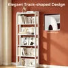 Bücherregal, Standregal, 6-stöckiges Holz, 24 x 60 x 153 cm Produktbild-Vorschau 4