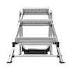 A 3-step aluminum step stool with a handrail, shown from the front on a white background. Anteprima dell’immagine prodotto