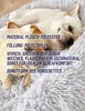 Two dogs are resting on a fluffy gray dog bed. Produktbild-Vorschau