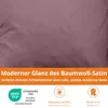 Satin Bettwäsche 155 x 220 cm, mit Kissenbezug in 80 x 80 Produktbild-Vorschau 4