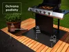 Grill-Unterlage - 100x80 cm - Metall - Schwarz - Feuerfeste Produktbild-Vorschau 8