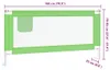 vidaXL Kleinkind-Bettschutzgitter Grün 180x25 cm Stoff Produktbild-Vorschau 8