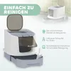 Katzenklo mit Deckel Obenliegender Eingang Schaufel Produktbild-Vorschau 5