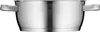 A close-up studio shot of a stainless steel pot. Produktbild-Vorschau