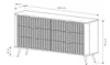 Komoda AVENTO 163,2 x 81,2 x 38 cm – beżowa, ryflowane Podgląd zdjęcia produktu 7