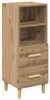 vidaXL Sideboard Artisan-Eiche 34 x 34,5 x 90 cm Produktbild-Vorschau 2