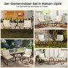 Yaheetech 3er Gartenmöbel Set aus Poly-Rattan mit 1 Produktbild-Vorschau 7