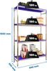 SIMONINOX INITIAL 4PP/1600x860x500 Metallregal Produktbild-Vorschau 1