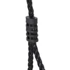 A close-up of a black plastic adjuster on a black rope. Anteprima dell’immagine prodotto