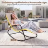 Fauteuil à bascule COSTWAY, transat, chaise longue, Voir les images du produit 4