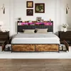 Opbergbed 180x200 cm, bed met opbergruimte, 4 lades, Productafbeelding-voorbeeld 12