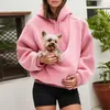 Katzen Hoodie Oversize Uni mit Katzentasche Fleece Produktbild-Vorschau 1