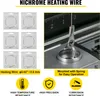 A collage of images showing nichrome heating wire, its packaging, and close-ups of its features and application. Anteprima dell’immagine prodotto