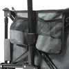 A close-up view of the side of a gray foldable wagon, showing its storage pockets and frame. Anteprima dell’immagine prodotto
