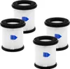 Four vacuum cleaner filters are arranged in a grid on a white background. Produktbild-Vorschau
