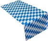 50m x 0,40m JUNOPAX® Papier Tischläufer Raute weiß-blau Produktbild-Vorschau 2