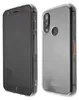Two views of a transparent phone case with a phone inside, displayed against a white background. Náhľad obrázku produktu