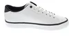 A side view of a white leather sneaker with black trim. Náhled obrázku produktu