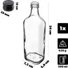 KADAX Leere Glasflaschen 500ml, 1 Stück, Likörflaschen mit Produktbild-Vorschau 3