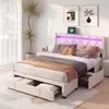 Łóżko tapicerowane ProximaX 160x200 cm z oświetleniem LED i Podgląd zdjęcia produktu 5