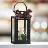 LED Deko – Weihnachtslaterne mit Kerze, schwarz, 20 cm, 3x AAA, Innen, Vintage Produktbild-Vorschau