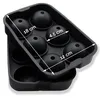 2er Set Eiswürfelform Silikon, Kugel 4,5 cm, schwarz Produktbild-Vorschau 3