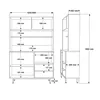Skye Decor, RE5-SY, Armadi, Armadio multiuso, Rovere, 120 x Anteprima dell’immagine prodotto 7