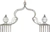 DanDiBo Rosenbogen mit Tor Pforte Metall 275x170 cm Produktbild-Vorschau 4