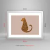 Gerahmtes Poster - Weißer Rahmen - Panther Grafik Leopard - Produktbild-Vorschau 5