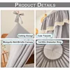 Moustiquaire de lit Pour lit double Lit simple, 2,7M Ciel Voir les images du produit 8