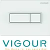 VIGOUR TEES WC-Betätigungsplatte für 2-Mengenspülung, weiß Produktbild-Vorschau 1
