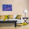 Wallario Poster - Blaue Kreise mit pink - harmonisches Produktbild-Vorschau 2