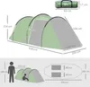 Outsunny Zelt für 2 Personen 190T Tunnelzelt Campingzelt Produktbild-Vorschau 3