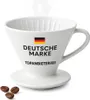 Kaffeefilter weiß Keramik Größe 4 Handfilter Produktbild-Vorschau 1