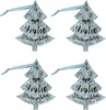 Oblique Unique 4 Filz Geschenkanhänger Tannenbaum Frohe Produktbild-Vorschau 2