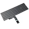 A black laptop keyboard with a gray base and a ribbon cable attached, isolated on a white background. Produktbild-Vorschau