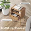 Set di 2 comodini COSTWAY con decorazioni in rattan, Anteprima dell’immagine prodotto 5