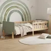 Cadre de lit 90x200 cm Lit enfant Vert Lit en bois Pin Voir les images du produit 2