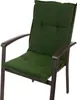 A green chair cushion on a chair. Produktbild-Vorschau