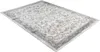 A rectangular rug with a classic floral pattern is shown from a diagonal angle against a white background. Produktbild-Vorschau