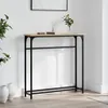 vidaXL Stolik konsola dąb sonoma 75x19,5x75 cm materiał Podgląd zdjęcia produktu 2