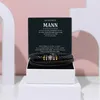 À mon mari - BANDEAUX EN CUIR POUR HOMMES - Boîte cadeau - Voir les images du produit 4