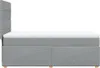 Boxspringbett mit Matratze Hellgrau 90x190 cm Stoff Produktbild-Vorschau 5